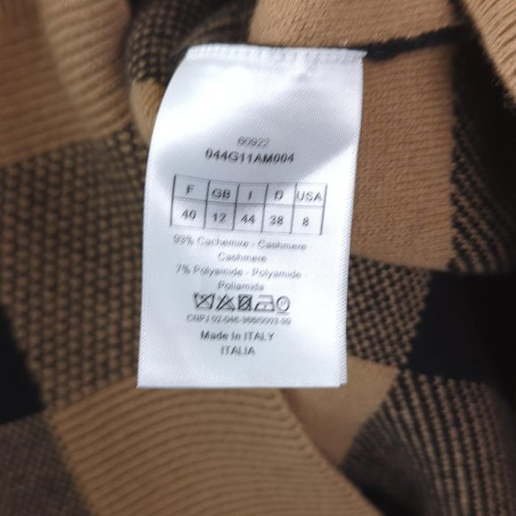 [SOLD] NWT CHRISTIAN DIOR Womens Sz 8 2-PIECE SET Cashmere Sweater Vest Cardigan - Picture 11 of 15